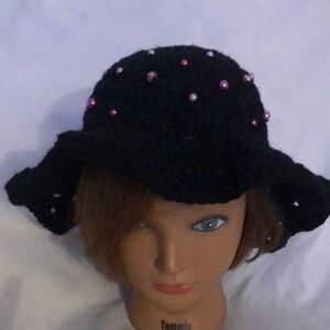 Unisex Soot Sprite inspired Buket Hat w/beans Handmade crochet